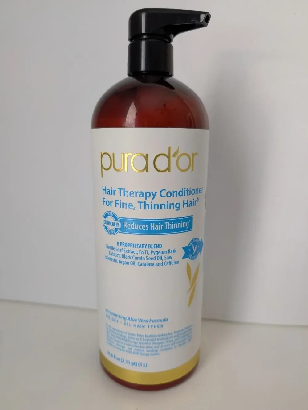 Pura D’or Hair Therapy Conditioner for Fine Thinning Hair New Jumbo 33.8 fl oz